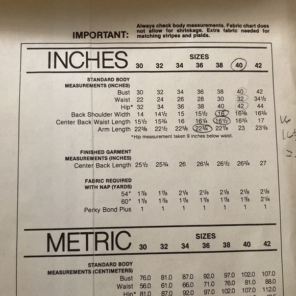 70’s Blazer Sewing Pattern - Picture 4 of 5